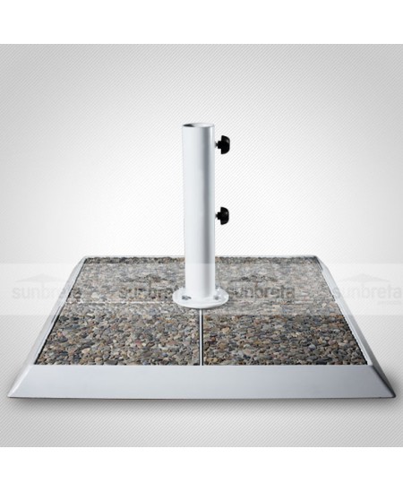 Steel base with 4 tiles total weight 100 kg for professional umbrellas and umbrellas