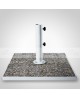 Steel bases with 4 tiles total weight 75 kg. For professional umbrellas and umbrellas