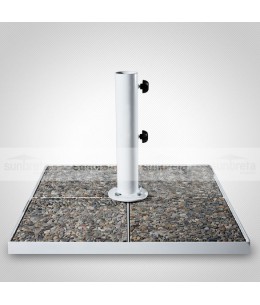 Steel bases with 4 tiles total weight 75 kg. For professional umbrellas and umbrellas