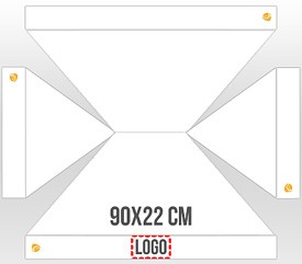 Carpas plegables CarpaPro® Basic HEX40 de 3x6 m - AZUL